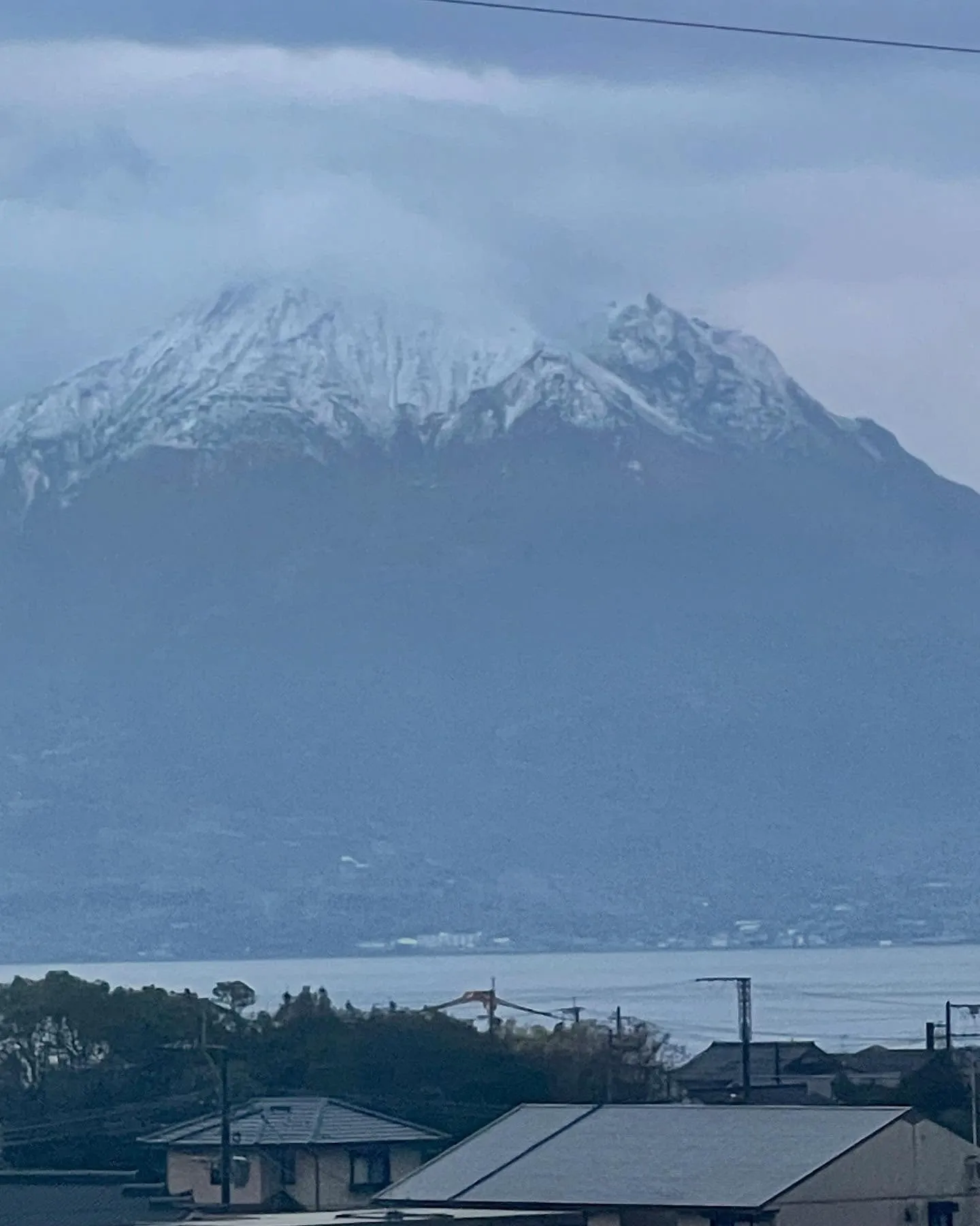 桜島が富士山のように見える