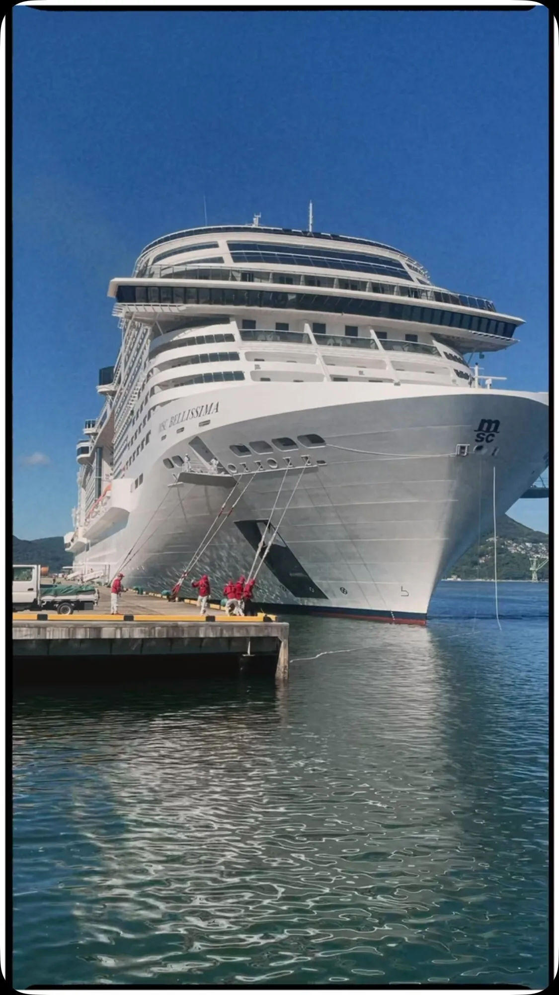 MSC BELLISSIMAが佐世保港に！